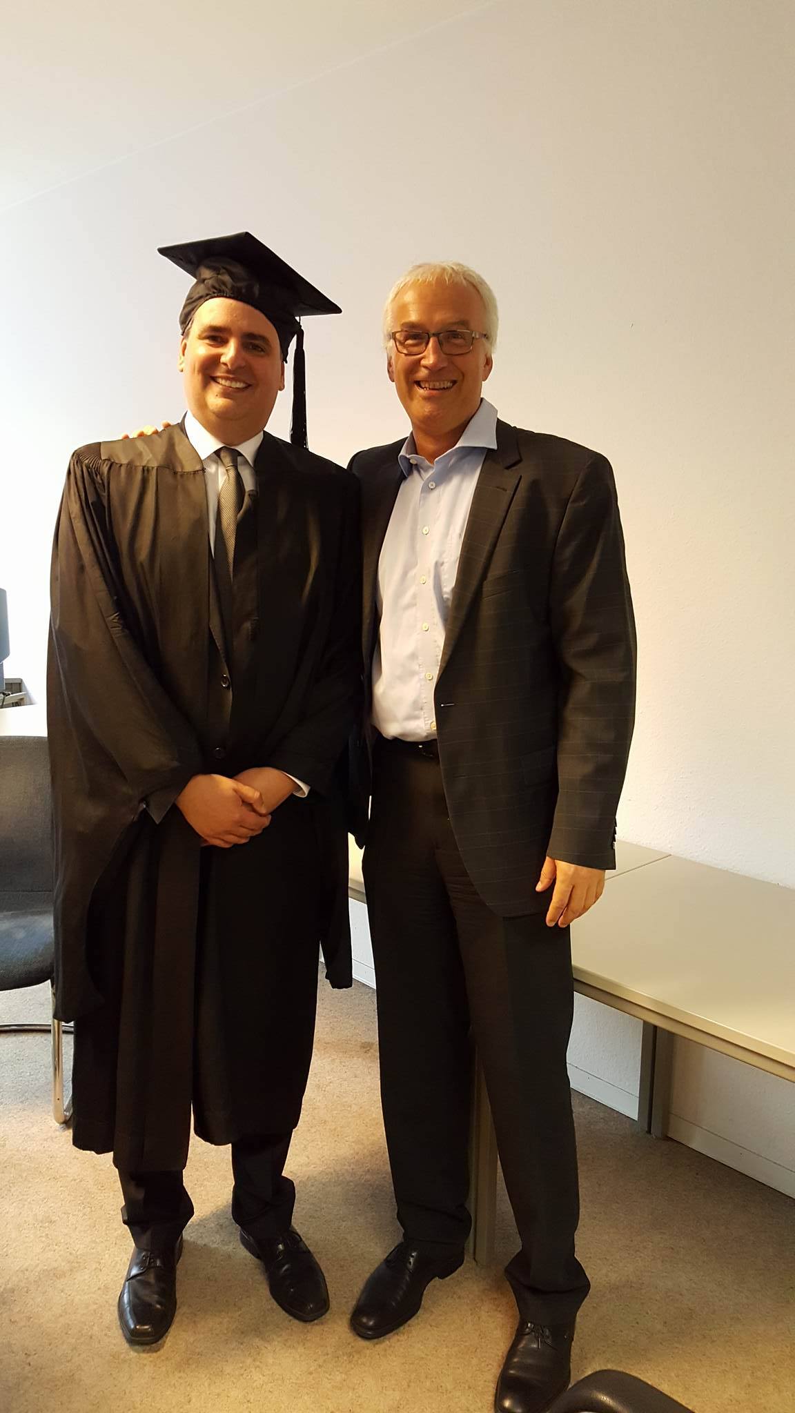 Herr Dr. Poppe mit seinem Doktorvater Prof. Dr. Hoppe