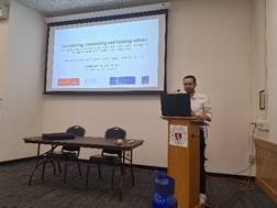 photo of Juan Felipe Ortiz-Riomalo speaking at the 20th IASC Biennial Conference 2025