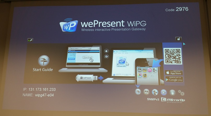 Beispielbild der wePresent-Software