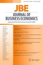 Journal of Business Economics - Cover